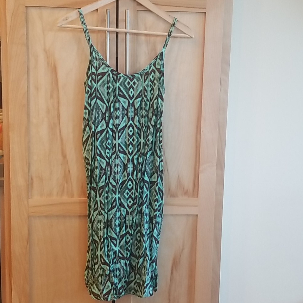 Fun Mint Green/Brown Sundress